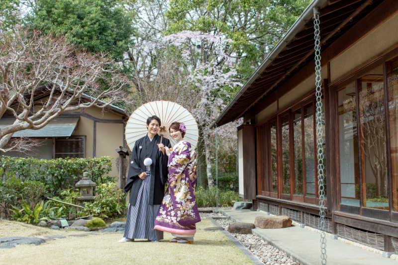 【和邸宅＋お庭】あけぼの山公園・柏泉亭撮影プラン◆ご新婦様ヘアセット&メイク・移動費・申請費・全データ込