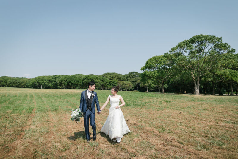 【洋装ロケ】海外の公園のような雰囲気で残す”水元公園”プラン◆ご新婦ヘアメイク・ヘアメイクアテンド・全データ・申請費・移動費込