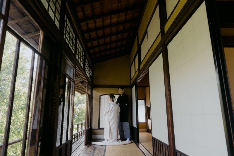 【和邸宅】和室＋洋室＋縁側で撮影できる『旧安田楠雄邸』プラン◆ご新婦ヘアセット&メイク・移動費・申請費・全データ込