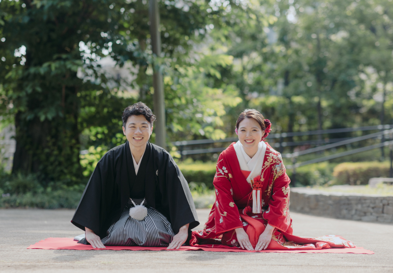 【和装ロケ】庭園おまかせプラン◆和の空間を楽しみながらゆったり1時間撮影・ご新婦様ヘア&メイク・着付け・移動費・全データ込