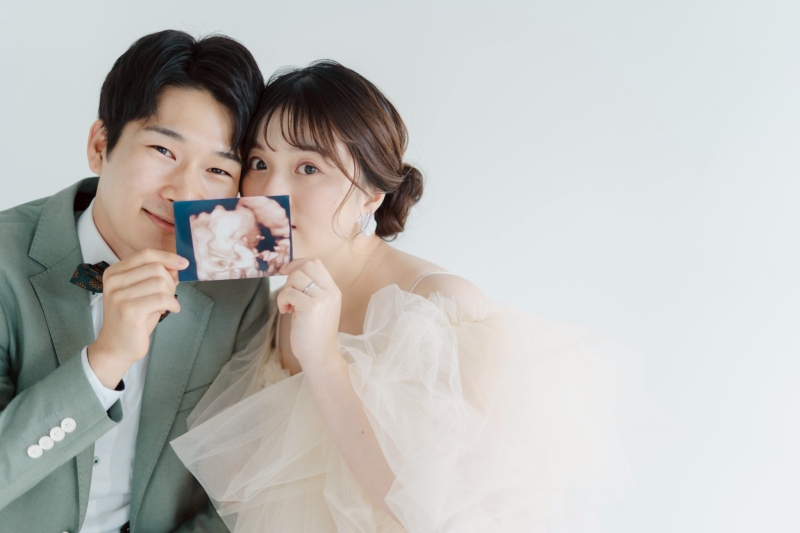 エコー写真と一緒に