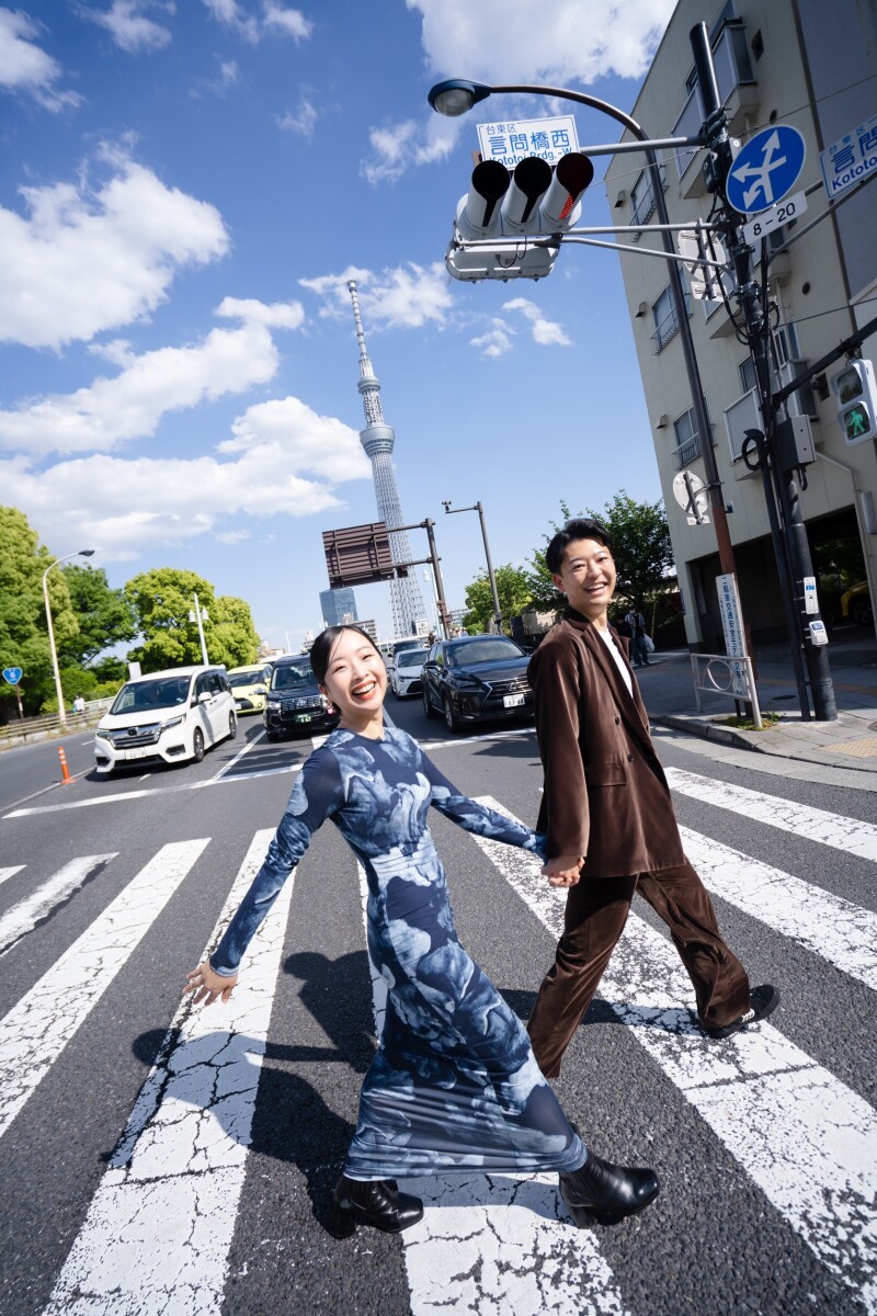 私服で前撮り!浅草ロケプラン 70カット納品 33,000円