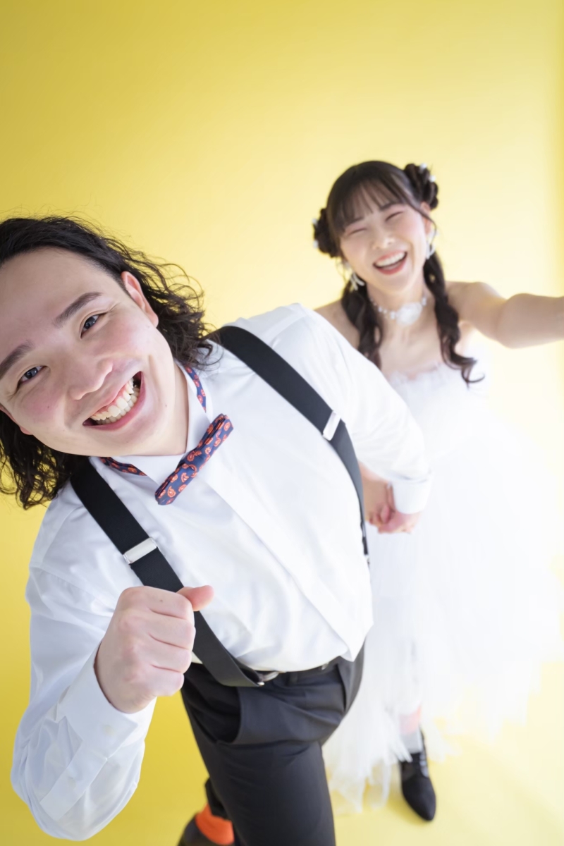カラーバック紙でPOPに♪ スタジオ撮影限定前撮りプラン55,000円