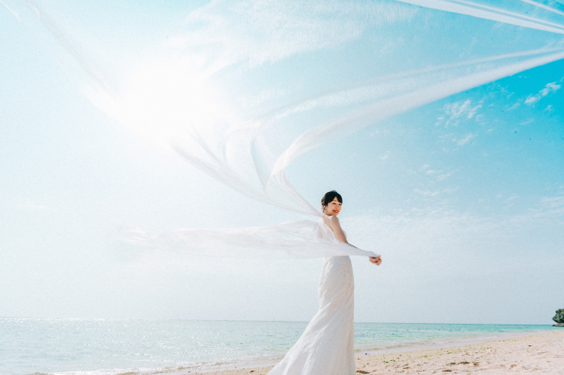 ☆撮影を完璧な状態で☆【ウェディングエステ付】洋装・ビーチ100カットプラン