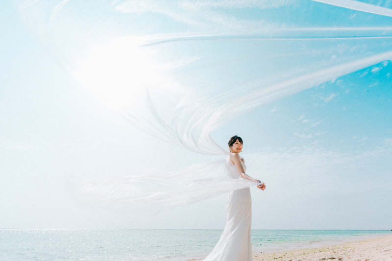 【期間限定プラン】衣装・新婦ヘアメイク・ビーチ50カットのLimited Plan 写真即日納品