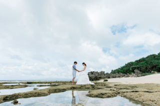 ◇写真即日納品◇【オープニングムービー付】Beach+Chapel Plan・洋装１点・データ200カット