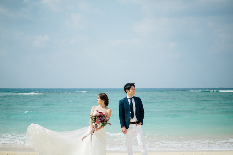 ☆撮影を完璧な状態で☆【ウェディングエステ付】洋装・ビーチ100カットプラン