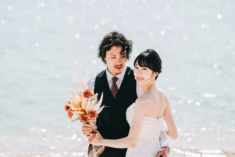 ☆撮影を完璧な状態で☆【ウェディングエステ付】洋装・ビーチ100カットプラン