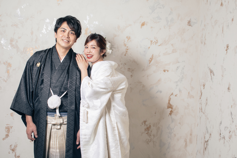 ☆撮影日までに仕上げます!☆【ウェディングエステ2回付】和装・スタジオ30カットプラン