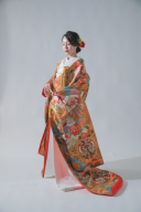 色打掛ブルー&times;ゴールド(UK012)