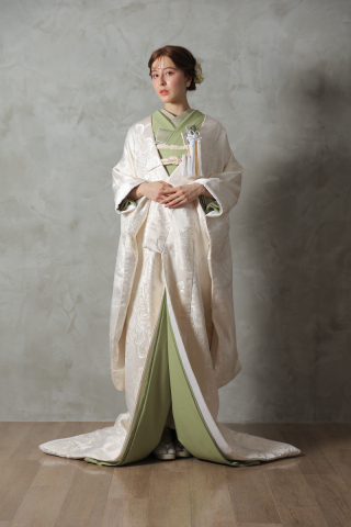 白無垢※色打掛グリーン(SM013)