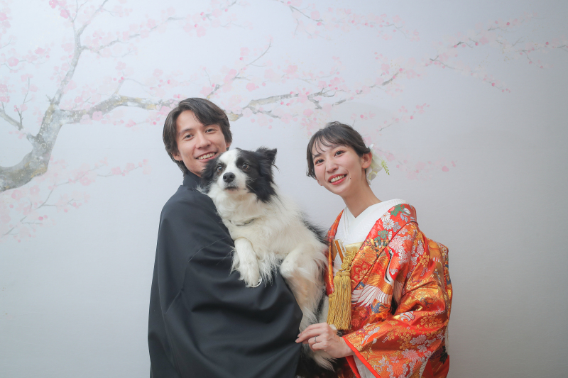 ウェディングフォトスタジオ【JOYFUL】_ペットと一緒に撮影できる