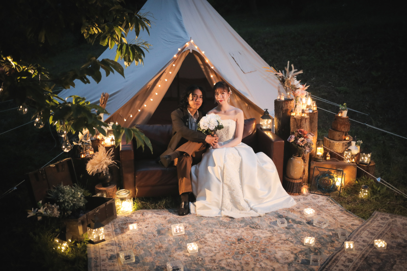 ウェディングフォトスタジオ【JOYFUL】_ガーデンで撮影できる