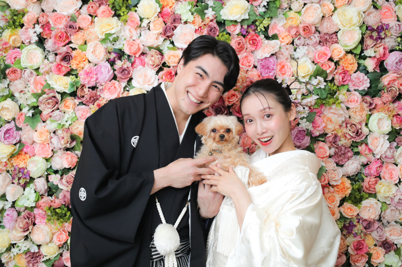 【ペット撮影プラン】 洋装一着撮影 | ペット衣装無料 屋外撮影付