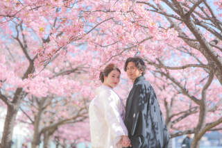 【早割！／桜撮影フォトプラン】選べるロケーションフォトプラン 和装一着＆小物選び放題＆レタッチ無料