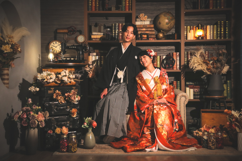 【土日祝アップなし! Photorait限定プラン 特別価格49,800円】和装スタジオプラン 和装一着&和装小物選び放題