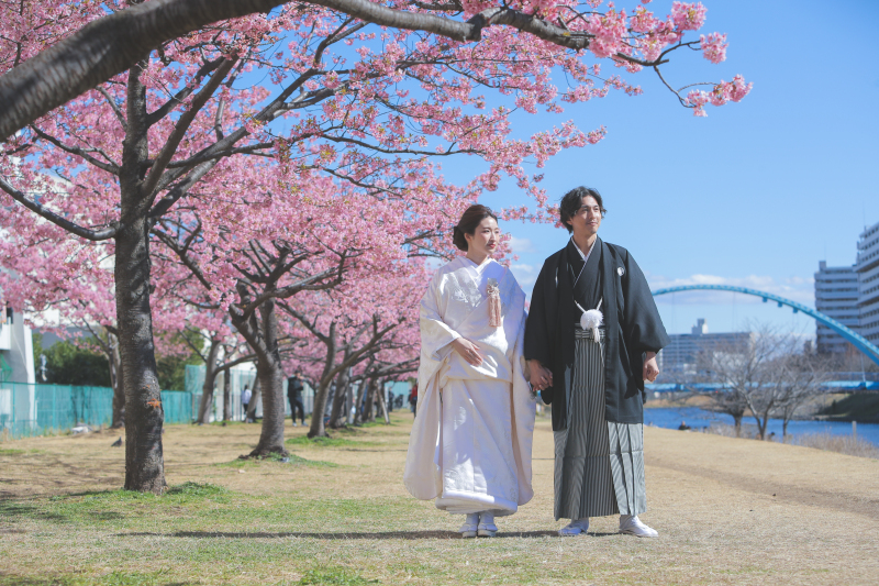 【早割！／桜撮影フォトプラン】桜プチロケ＆スタジオフォトプラン 和装1着＆小物選び放題＆レタッチ無料