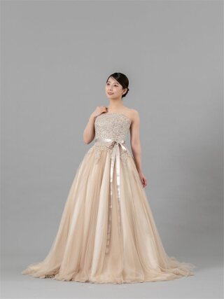 【オーバーカラードレス】over Champagnemist