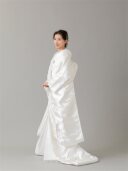 白1102 菊地紋に牡丹 