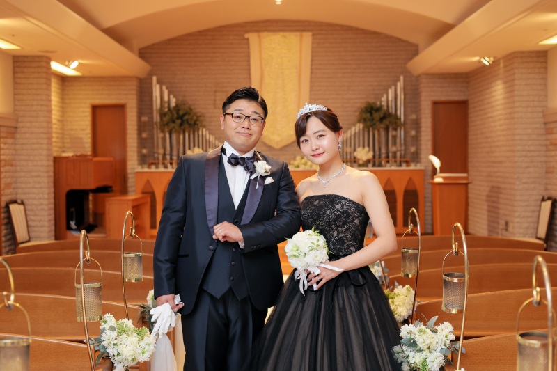 ブラックドレスにお召し替え♪