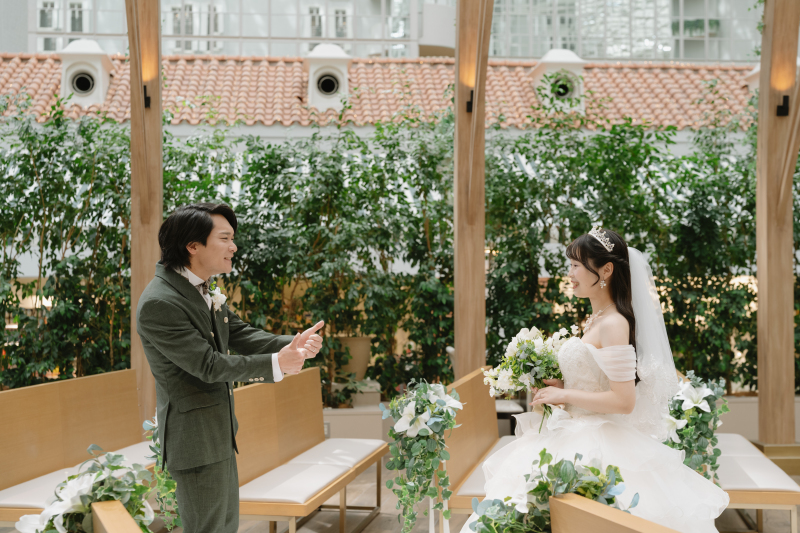 新婦様の素敵な姿にグッドポーズ!