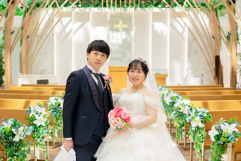 自然光が優しくお二人を包み込みます♪