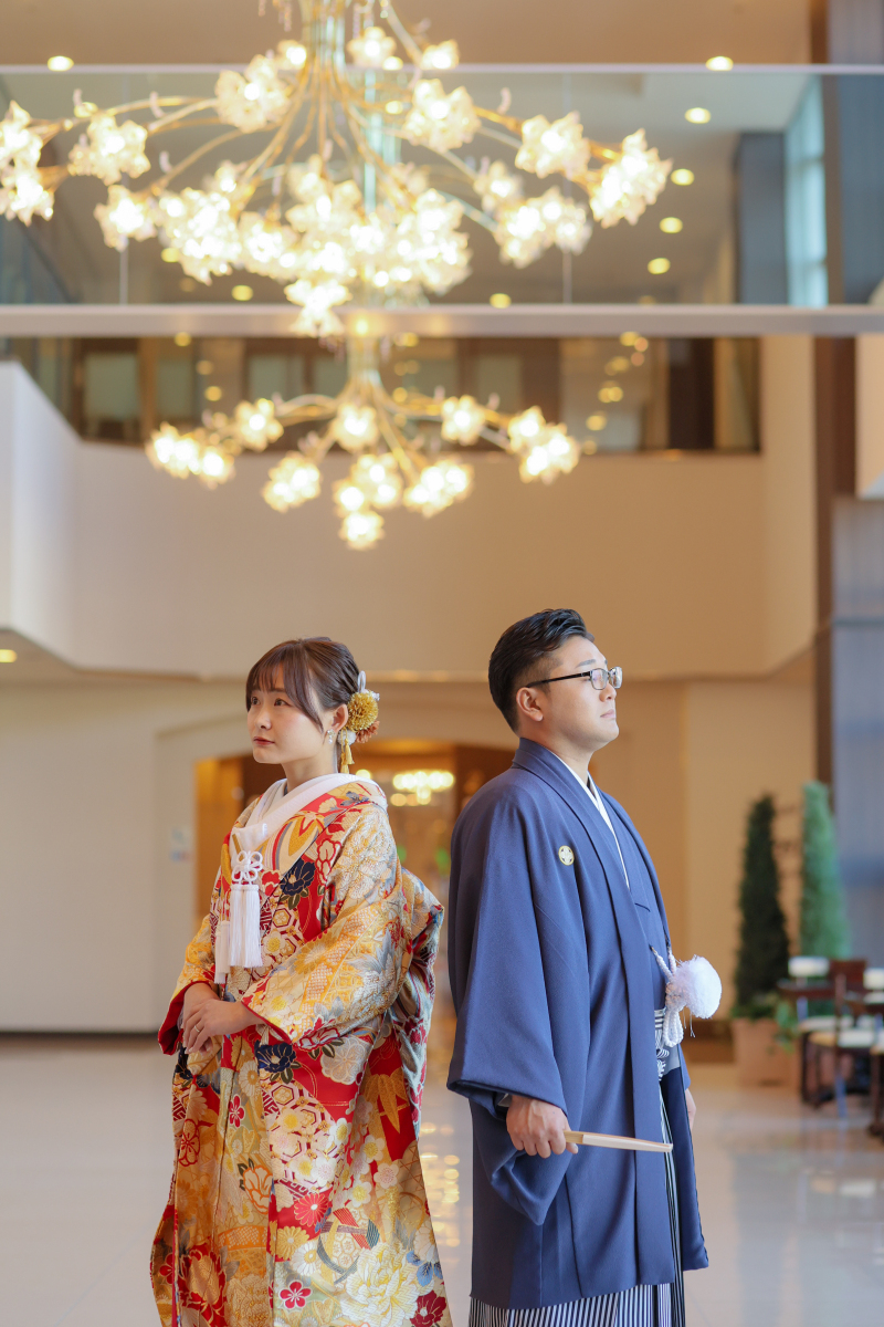 背中合わせで♪