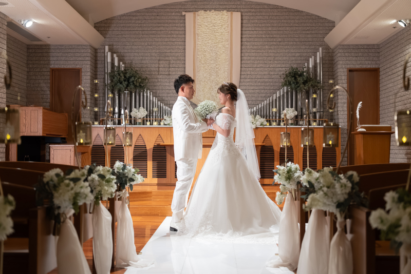 カスミソウブーケでプロポーズ♡