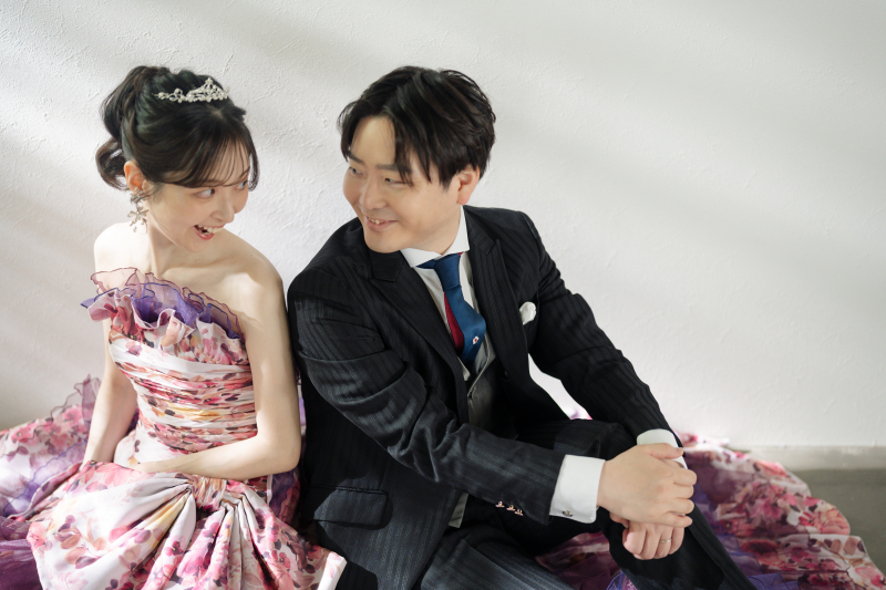 カラードレスにチェンジ