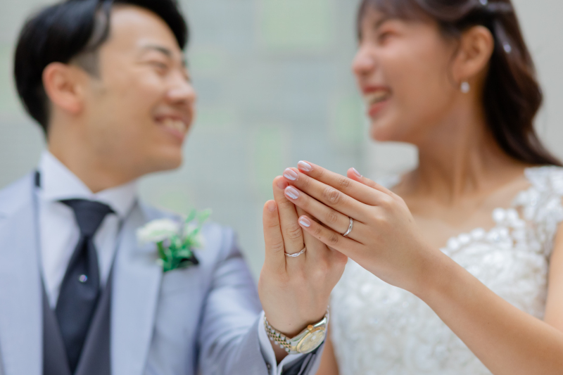 お二人をつなぐリングをメインに♪