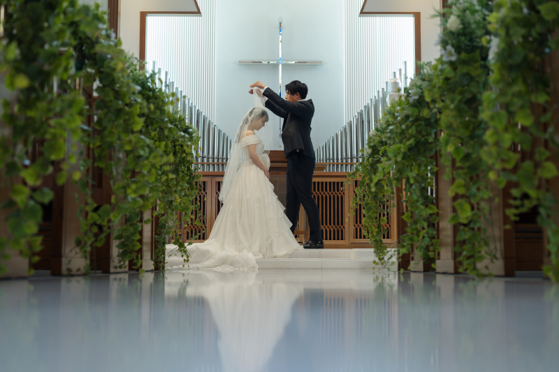 小さな結婚式 千葉海浜幕張店_結婚式場で撮影できる