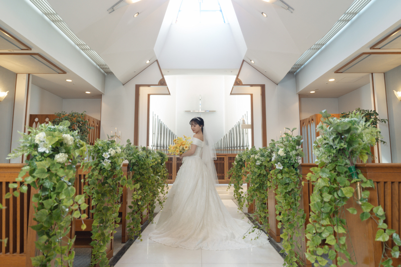 小さな結婚式 千葉海浜幕張店_ウエディングドレスが豊富