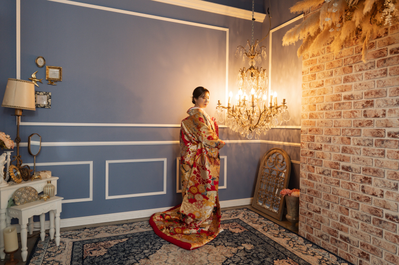 小さな結婚式 千葉海浜幕張店_色打掛・着物が豊富