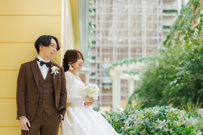 【舞浜チャペルプラン】洋装1着_データ50カット付き!チャペル&ホテル館内&テラス撮影込み