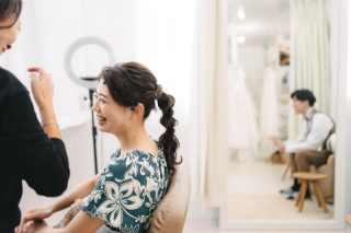 新婦ヘアメイク