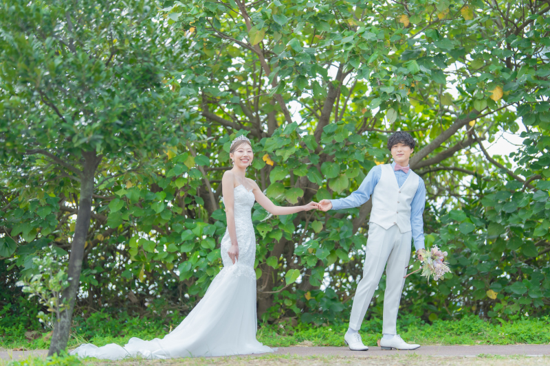 ※沖縄本島限定※【プレミアムフォトプラン】◇撮影地:ビーチ&グリーン◇衣装/ヘアメイク/撮影小物/所要時間120分〜150分