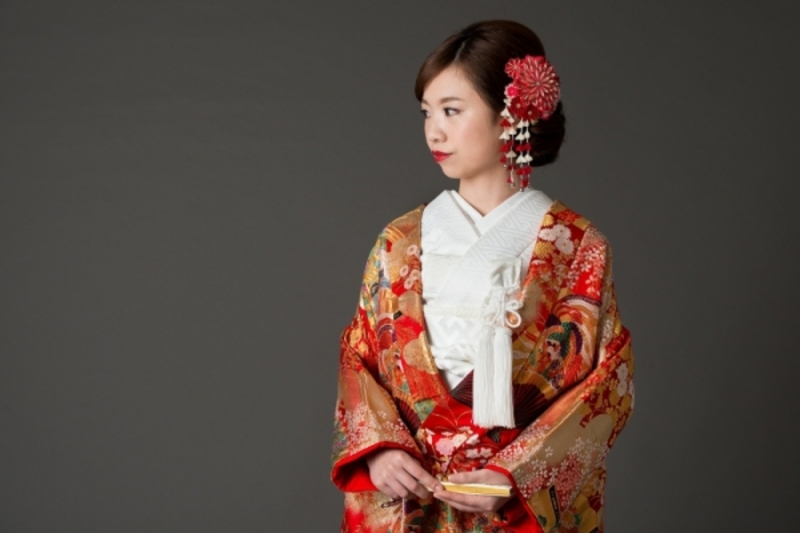 2-187 扇面に舞鶴鳳凰