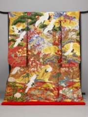 2-385 金欄四季花鳥図