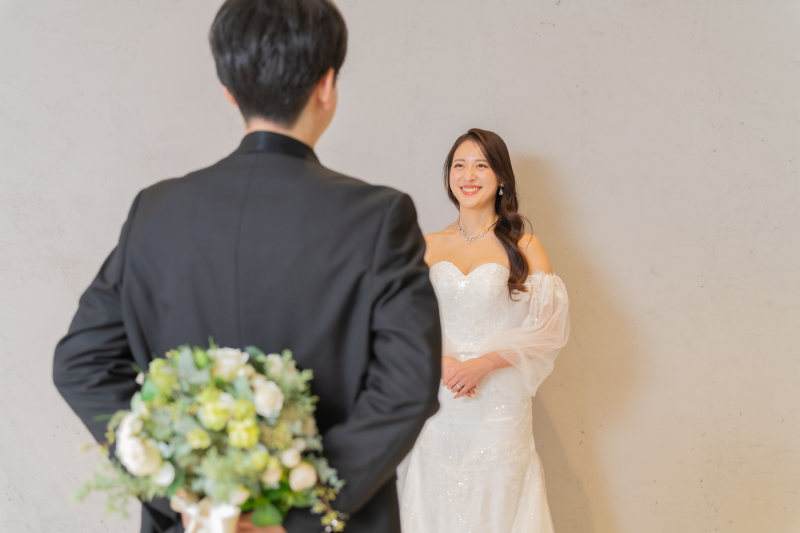 和装も素敵ですがウェディングドレスも似合います！