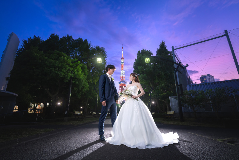 capryフォトウェディング東京(キャプリィフォトウェディング東京)_夜景で撮影できる