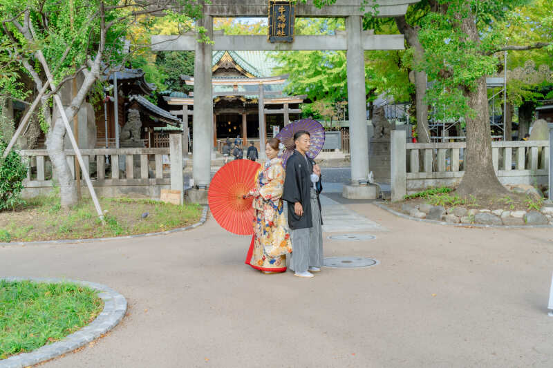 ☆平日撮影限定☆緑に囲まれた庭園で!【和装ロケーションフォト撮影!コミコミ60カット】★衣装着付け&全データ&プロヘアメイク付★