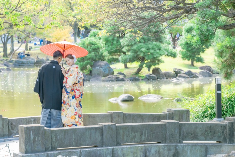 ☆2月撮影限定☆緑に囲まれた庭園で!【和装ロケーションフォト撮影!コミコミ60カット】★衣装着付け&全データ&プロヘアメイク付★