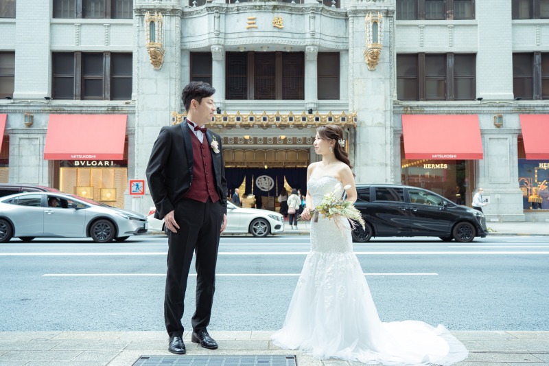 【新定番スポット!クラシカルな街並みで撮る】日本橋+銀座ロケフォトプラン☆★追加料金なし!全衣装からお好きなもの選び放題♬