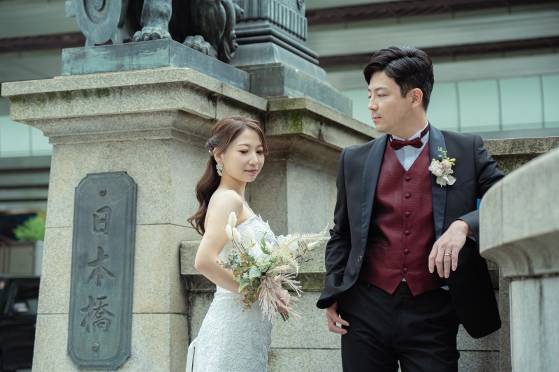 【日本橋+東京駅】120カット☆撮影全データ納品&ドレス&プロヘアメイク☆【追加料金不要!全ての衣装から選び放題♬】