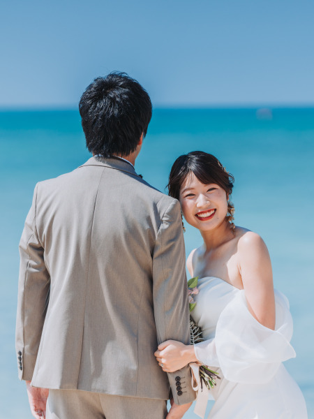 新婦様の振り返りショット