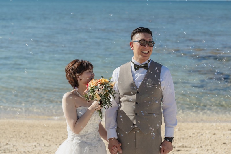 シャボン玉も飛ばしました♩