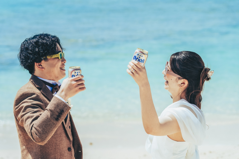 【フォト100&90秒ムービープラン】指定ビーチ・100カット・ヘアメイク&衣装&小物一式