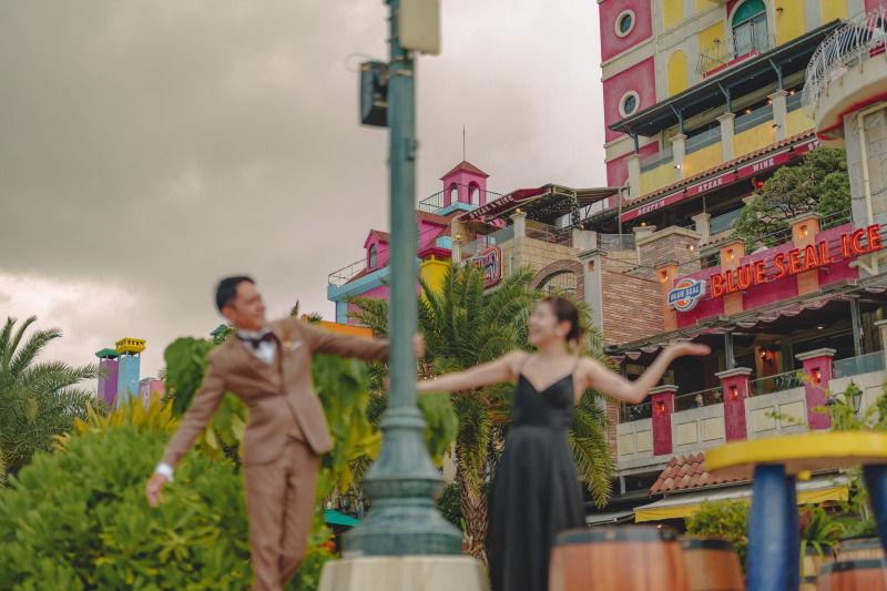 【雨プラン】スタジオ&アメリカンビレッジフォト写真70枚プラン