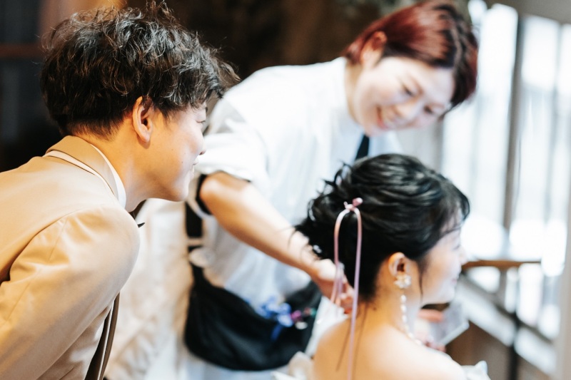 いよいよ始まる1日。そっと見守るまなざし