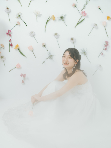 【お花に囲まれたフォトウェディング】お好きなお花をオーダーしたい花嫁様へ★ブーケor飾花代金がセットになった新プラン